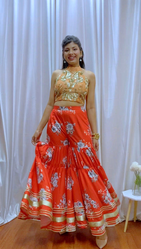 Kzari Designer Kurta Sharara